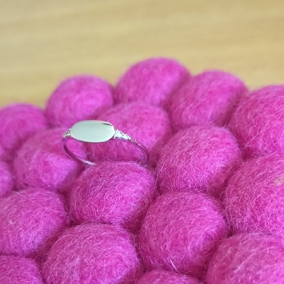 New Kendra Scott Fern 14k White Gold Band Ring in White Diamond